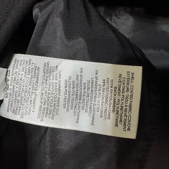 Express black faux leather quilted moto jacket size large NWT - Picture 8 of 9